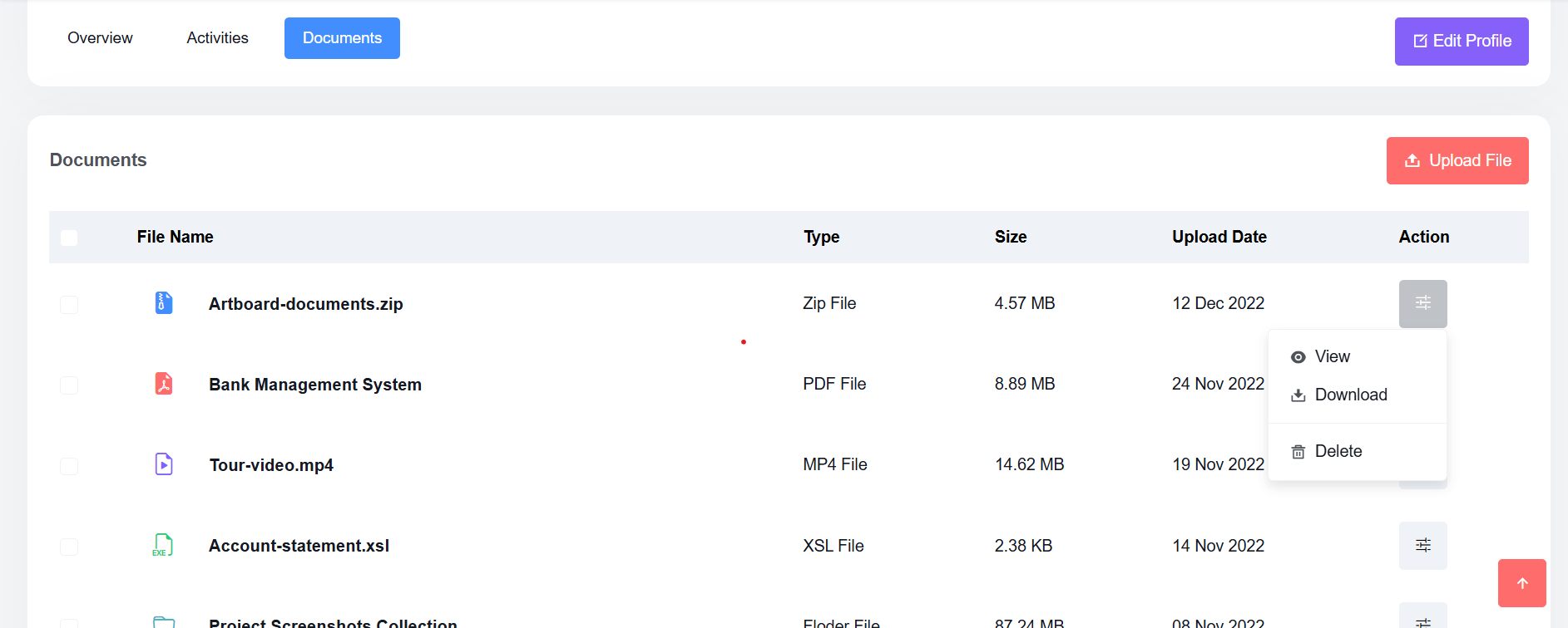 My Documents Overview