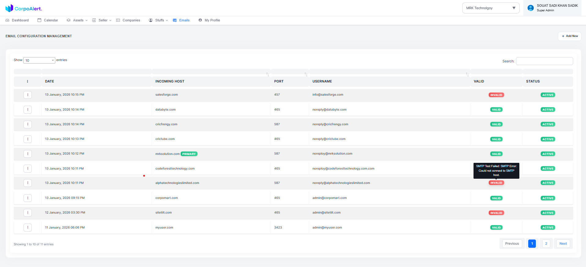 Update Password Form